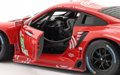 Maket makine Bburago Porsche 911 RSR #91, 1/24, diecast, shumëngjyrëshe - 5