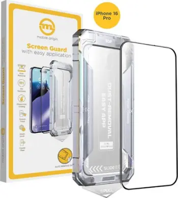 Xham mbrojtës Mobile Origin për iPhone 16 Pro, 0.33mm, transparencë e lartë