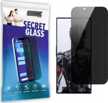 Xham mbrojtës privatësie Grizz SecretGlass për Nubia Red Magic 8 Pro, hibrid, transparent