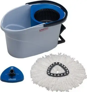 Set kovë dhe mop Vileda UltraSpin Mini, sistem me pedale, pa dorezë, blu