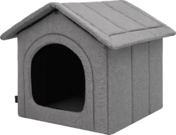 Strehë për kafshë Hobbydog R5 DEN ECO LINEN, për qen e mace, grafit