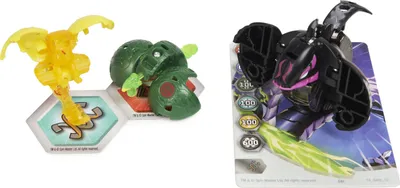 Lodër Bakugan Evolutions Power Up, set 3 figura, Platinum Series, shumëngjyrëshe - 3