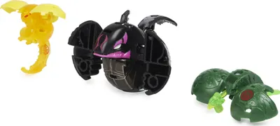 Lodër Bakugan Evolutions Power Up, set 3 figura, Platinum Series, shumëngjyrëshe - 4