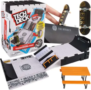 Set lojërash Tech Deck The Berrics Transforming Park, fingerboard X-Connect, për fëmijë, shumëngjyrësh