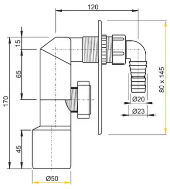 Aksesor banjoje Alcaplast APS3, çelik inox, argjendtë