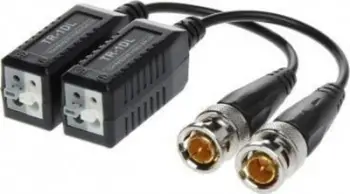 Transformator videos AV SIGNAL TR-1DL*P2, transmetim mbi kabllo të përdredhur, deri 250 m, i zi