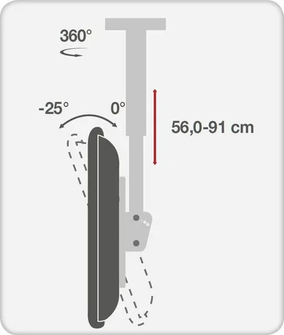Mbajtëse për Televizor Techly ICA-CPLB 946S, 37 '' - 70 '' - 4