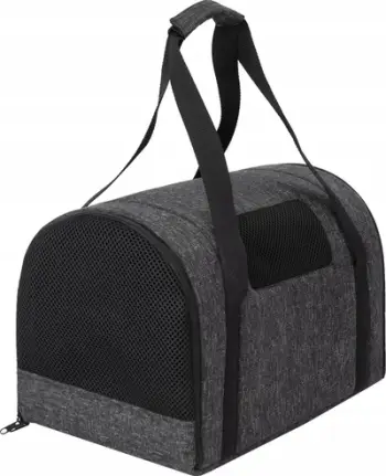 Çantë transportuese R2 Carrier TUBE, për mace dhe qen të vegjël, 31x49x31 cm, gri
