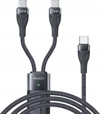 Ndarës rrjeti PoE Microconnect MC-POESPLITTER-CW, USB C, për përdorim të brendshëm, i bardhë