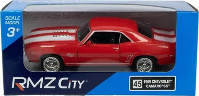 Maket veture RMZ City Chevrolet Camaro SS 1969, metal, me dyer që hapen, i kuq - 1
