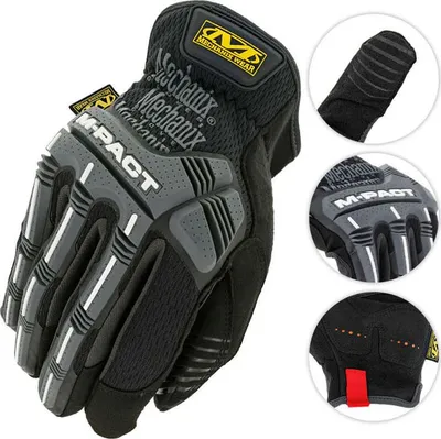 Doreza pune Mechanix Wear M-Pact, për mekanikë, madhësia 9, zi gri - 1