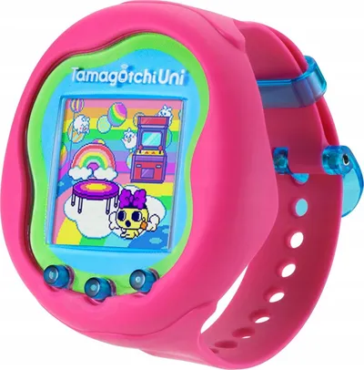 Lodër interaktive Bandai Tamagotchi Uni, ekran me ngjyra, version Pink Rose, rozë - 1