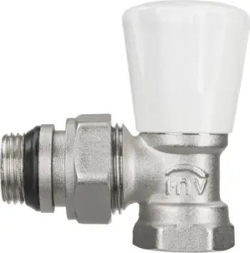 Valvul këndore radiator Invena, 1/2", O-ring, krom