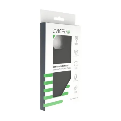 Dviced Leather Case With MagSafe For iPhone 15, Black - 2