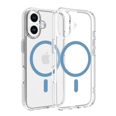 Dviced MagSafe iPhone 16 Clear Case, Blue - 1