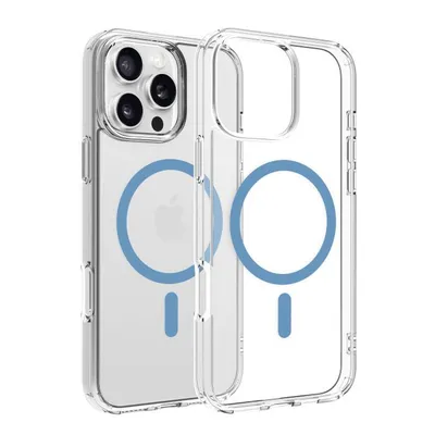 Dviced MagSafe iPhone 16 Pro Max Clear Case, Blue - 1