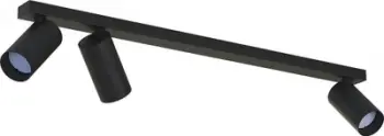Llambë tavanore Nowodvorski Mono III 7842, 3 spote, GU10 LED, e zezë