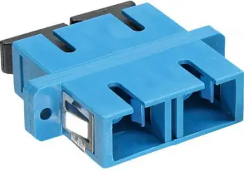 Përshtatës i fibrave optike InLine, Duplex SC/SC, i kaltër