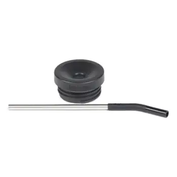 Kapak me pipëz Klean Kanteen TKWide Straw Cap, për 12oz 16oz 20oz, i zi