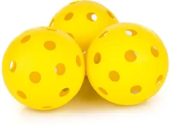Set topa floorball Acito Bandit, 3 copa, diametër 7 cm, të verdhë