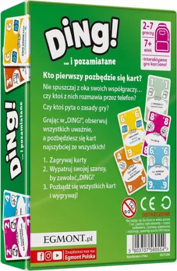 Lojë me letra Rebel Studio Ding And Its Swept Away, familjare, lojë shpejtësie