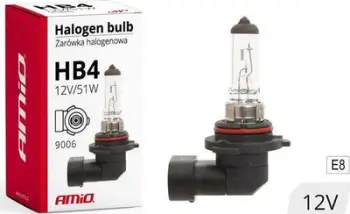 Llambë auto AMiO 01480 HB4, halogjene 12V 51W, dritë e qartë