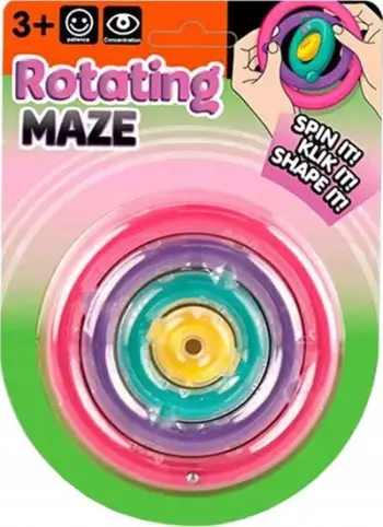 Lodër dorë Rotating Maze, labirint rrotullues, për fëmijë 3+, shumëngjyrëshe