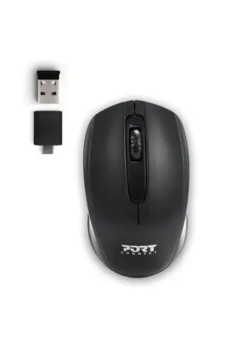 Set çantë shpine dhe maus wireless për laptop 14/15.6", 1000 DPI, i zi