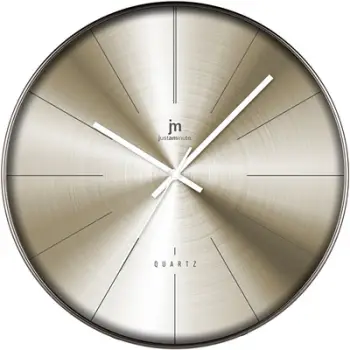 Orë murale Lowell Design Wall Clock 00841G, 39cm, metalike, gri