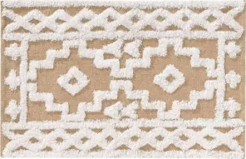 Tapet dekorativ MEDINE prej jute, 60x90 cm, bezhë