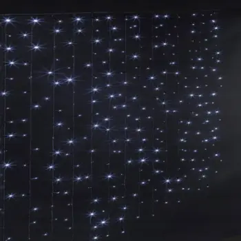 Perde dekorative me drita FEERIC LIGHTS & CHRISTMAS, 150 LED, programabile, 150cm, e bardhë e ftohtë