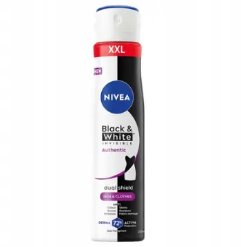 Deodorant sprej Nivea Black & White Invisible Authentic, 72h, 250ml