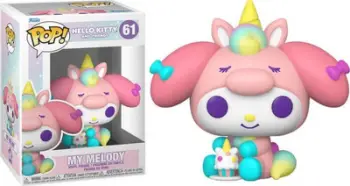 Figurë koleksionuese Funko POP Sanrio Hello Kitty My Melody Unicorn Party, 3.8", shumëngjyrëshe