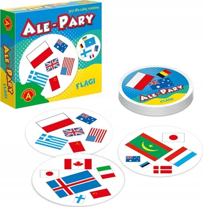 Lojë me letra Alexander Ale Pary Flags of Countries, edukative, shumëngjyrëshe - 2