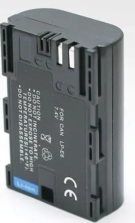 Bateri për aparat Canon LP-E6, litium jon, e zezë