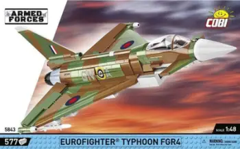 Set ndërtimi Cobi Armed Forces Eurofighter Typhoon FGR4, 576 pjesë, për fëmijë 8+, shumëngjyrësh