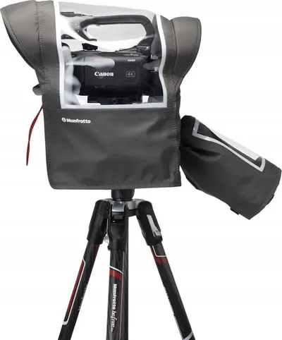 Mbulesë shiu për kamerë Manfrotto Pro Light Cineshield S/M, tri shtresa, transparente - 3
