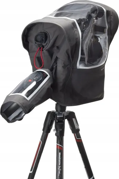 Mbulesë shiu për kamerë Manfrotto Pro Light Cineshield S/M, tri shtresa, transparente - 4