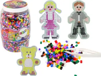 Lodër kreative Lean Ironing Beads, 9000 rruaza, shumëngjyrëshe