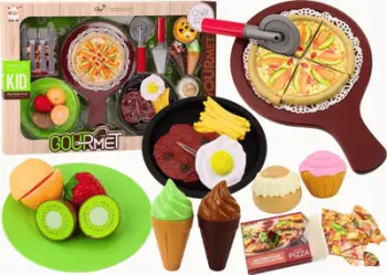 Set kuzhine për fëmijë LEAN Toys Gourmet, 26 elemente, shumëngjyrësh