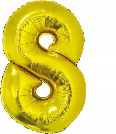 Balon foli GoDan Smart, numri 3, 92cm, ngjyrë ari - 2