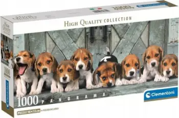 Puzzle Clementoni Beagles, 1000 pjesë, për të rritur, shumëngjyrësh