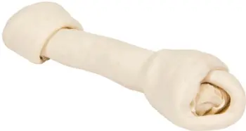 Kockë përtypëse për qen Duvo Clean Bones, lëkurë lopë, 320g, e bardhë