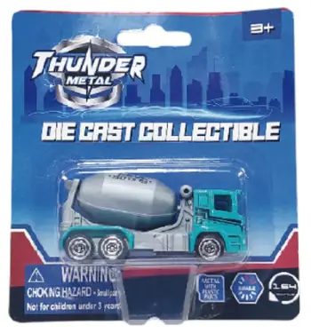 Lodër maketë die cast EQUIPMENT, shkallë 1/64, modele të ndryshme, shumëngjyrëshe
