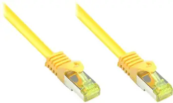 Kabllo rrjeti Alcasa 8070R-005Y, Cat7 S FTP, 0.5m, e verdhë