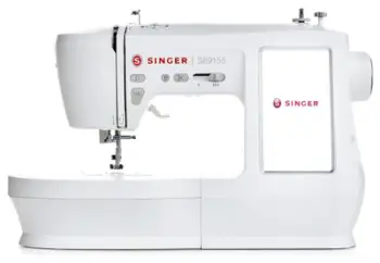 Makine qepëse dhe qëndisëse Singer SE9155, ekran me prekje 7", e bardhë