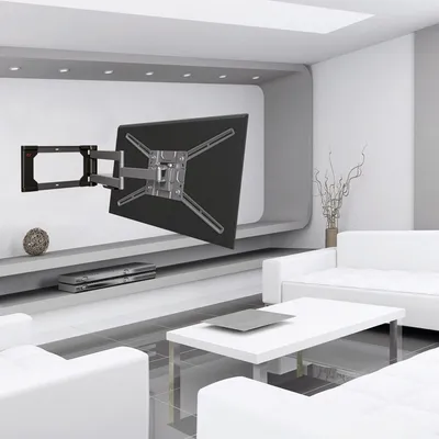 Mbajtës muri për TV Barkan 4400, 32"-80", i anshëm dhe rrotullues, i zi - 4
