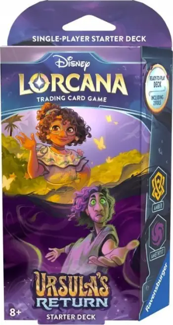 Loja me letra Ravensburger Disney Lorcana Set 4, display me 8 starter decks, shumëngjyrëshe