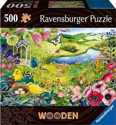 Puzzle druri Ravensburger Nature Garden, dizajn kopsht, shumëngjyrësh - 2