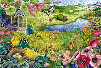 Puzzle druri Ravensburger Nature Garden, dizajn kopsht, shumëngjyrësh - 3